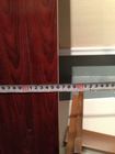 Moisture - Proof Toilet PVC Bathroom Door Panel Strip Pattern 2cm Thickness