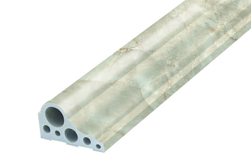 Ultra - Thin Commercial PVC Foam Profile 6.5 CM Waist Line Corner Finish