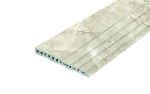 Lightweight PVC Foam Skirting Board Profiles For Shopping Malls Decor