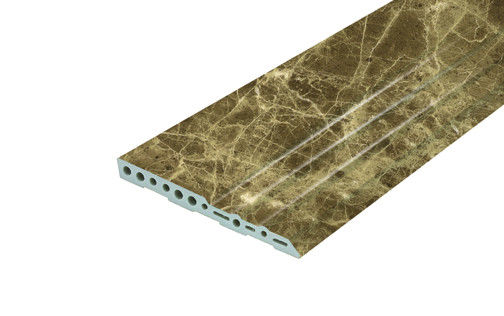 Lightweight PVC Foam Skirting Board Profiles For Shopping Malls Decor