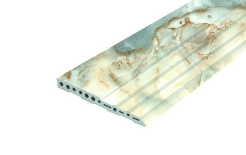 Lightweight PVC Foam Skirting Board Profiles For Shopping Malls Decor